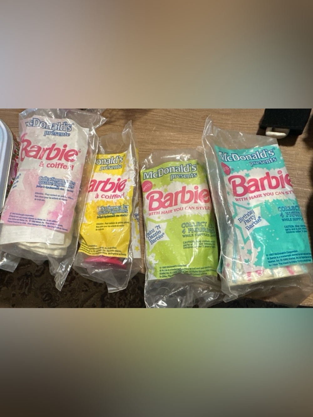 Vintage 1992 McDonald’s Barbie Happy Meal Dolls – NEW Sealed – Lot of 4